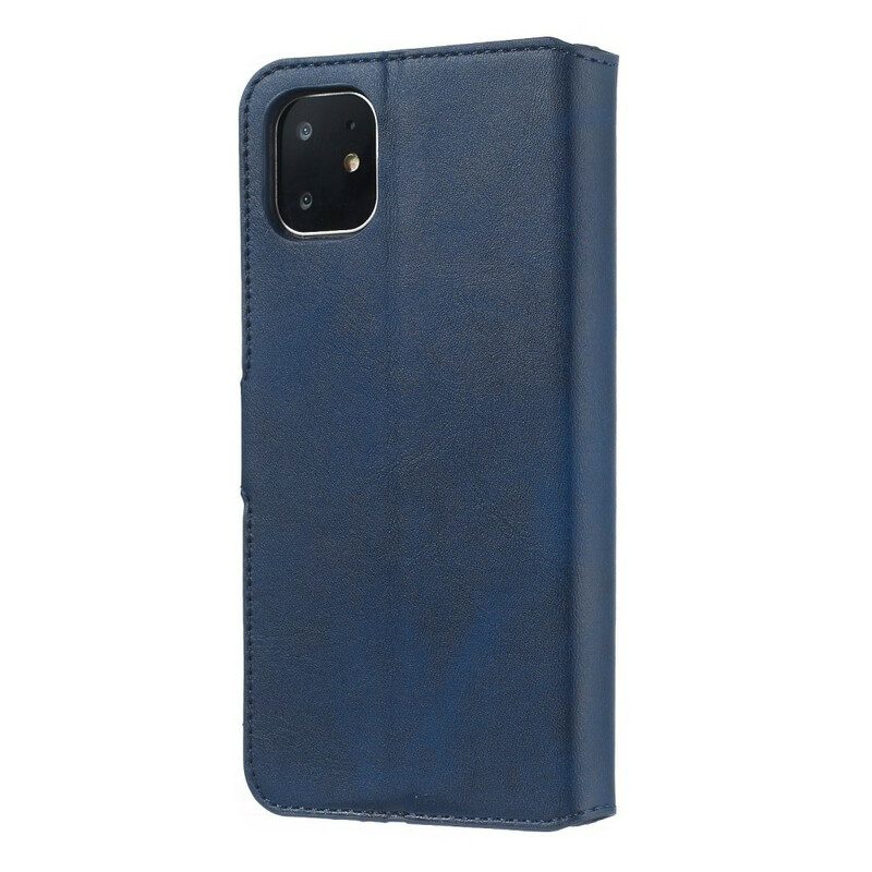 Flip Case Für iPhone 11 Retro-business Aus Kunstleder