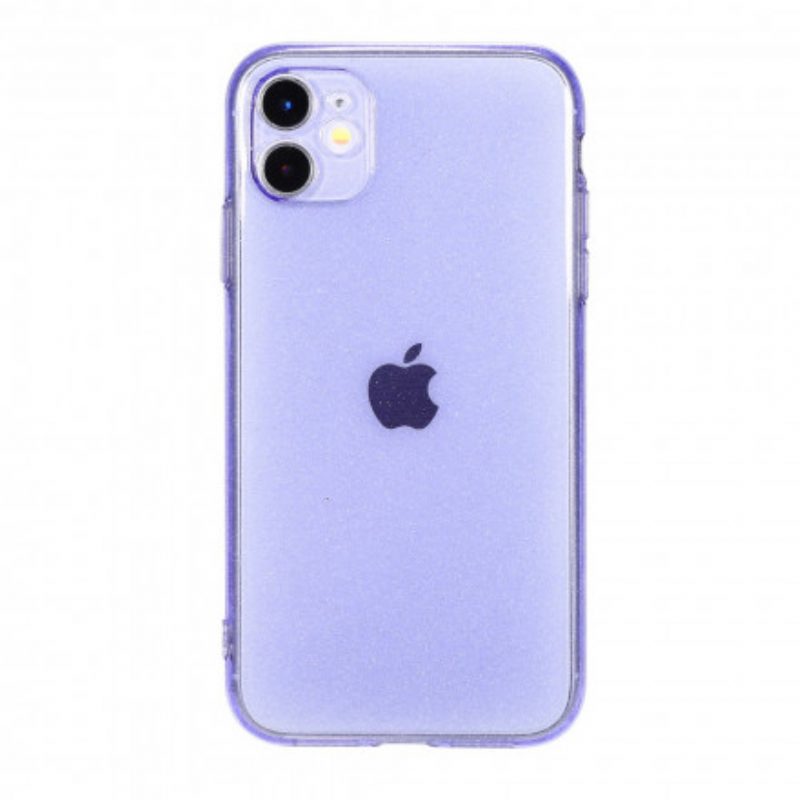 Hülle Für iPhone 11 Fluoreszierender Glitzer