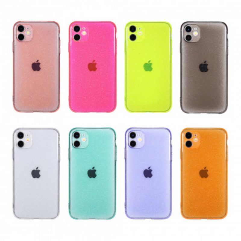 Hülle Für iPhone 11 Fluoreszierender Glitzer