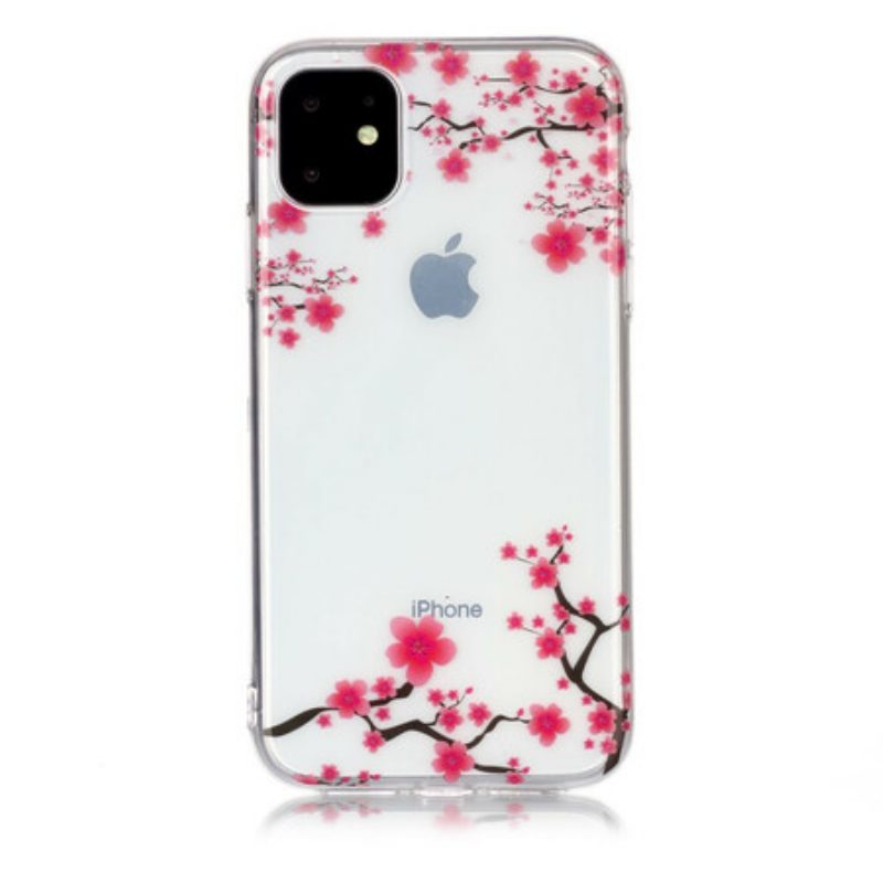 Hülle Für iPhone 11 Nahtlos Blühender Baum