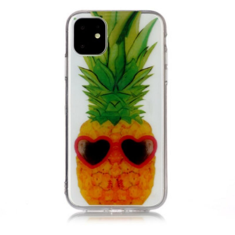 Hülle Für iPhone 11 Nahtlose Inkognito-ananas