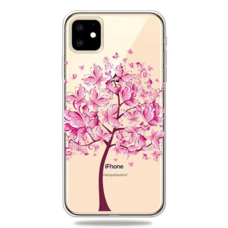 Hülle Für iPhone 11 Rosa Baumkrone