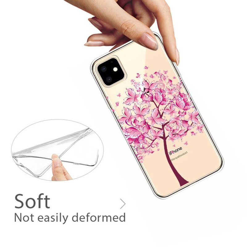 Hülle Für iPhone 11 Rosa Baumkrone