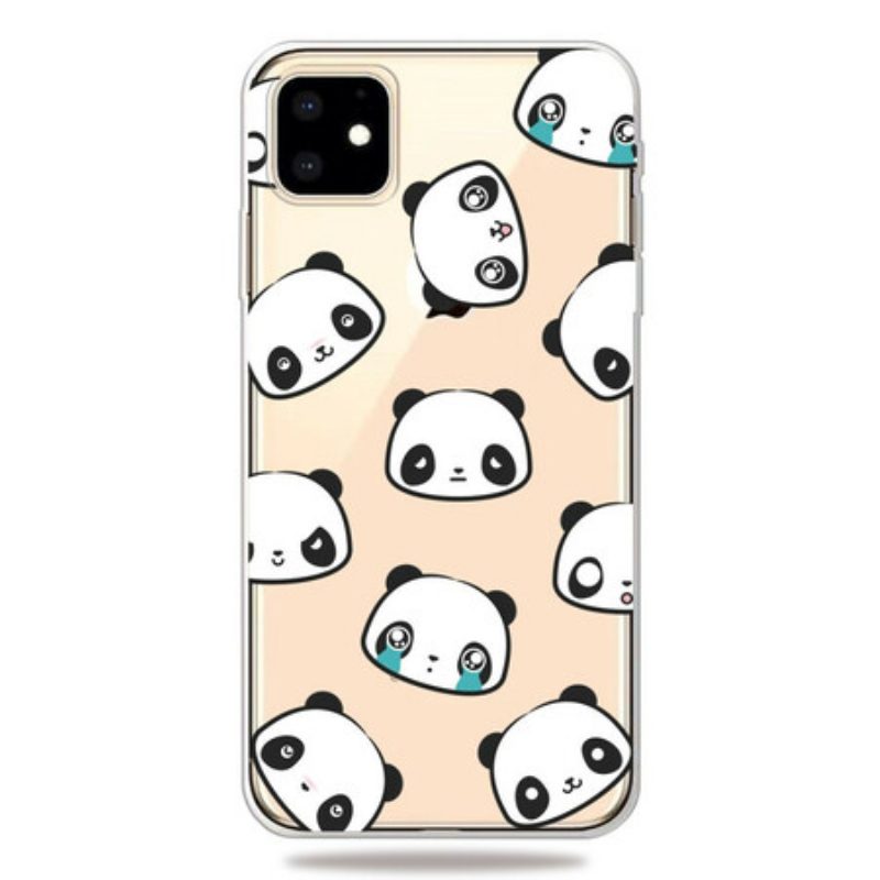 Hülle Für iPhone 11 Sentimentale Pandas