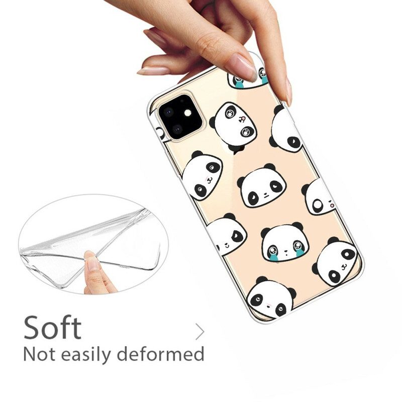 Hülle Für iPhone 11 Sentimentale Pandas