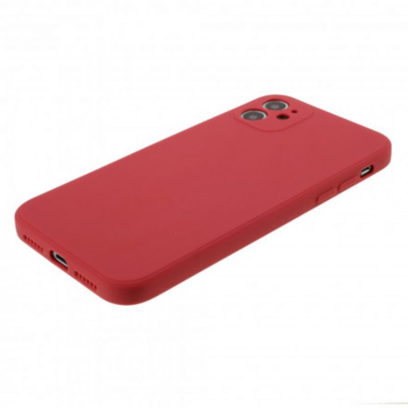 Hülle Für iPhone 11 Silikonmatte Reine Farbe