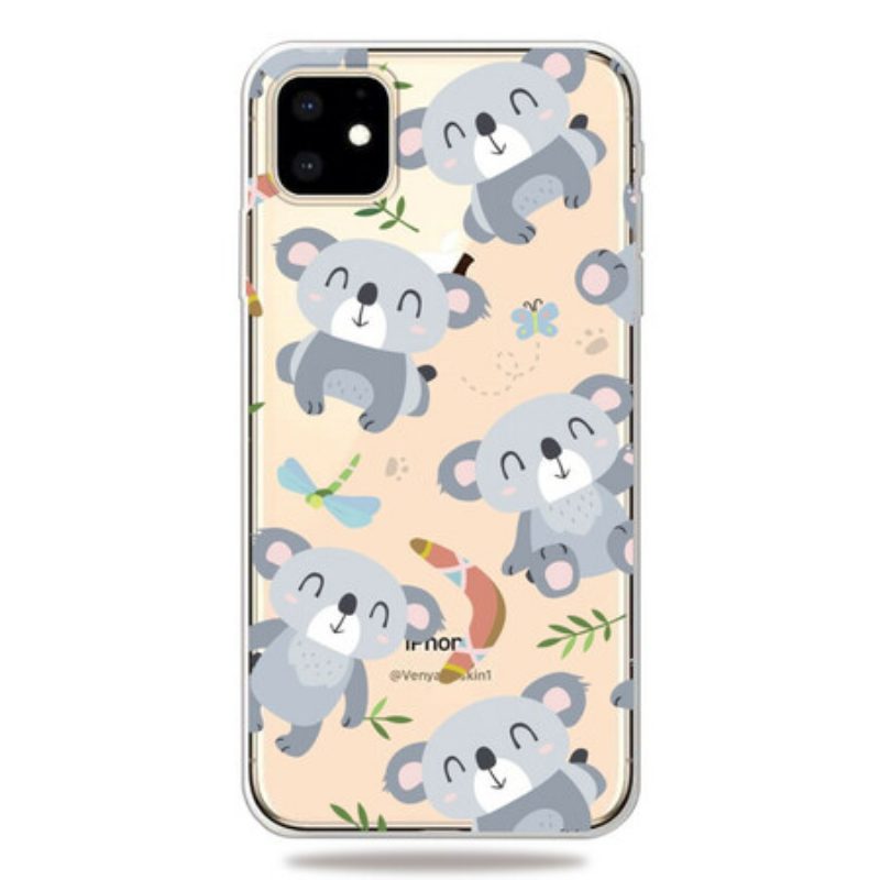 Hülle Für iPhone 11 Süße Graue Koalas