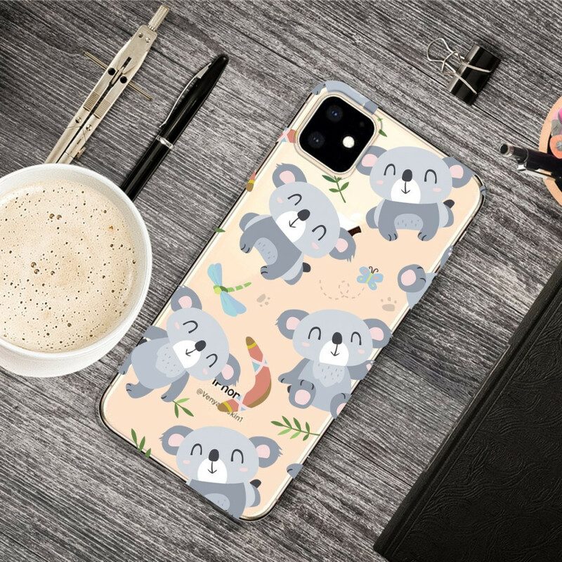 Hülle Für iPhone 11 Süße Graue Koalas