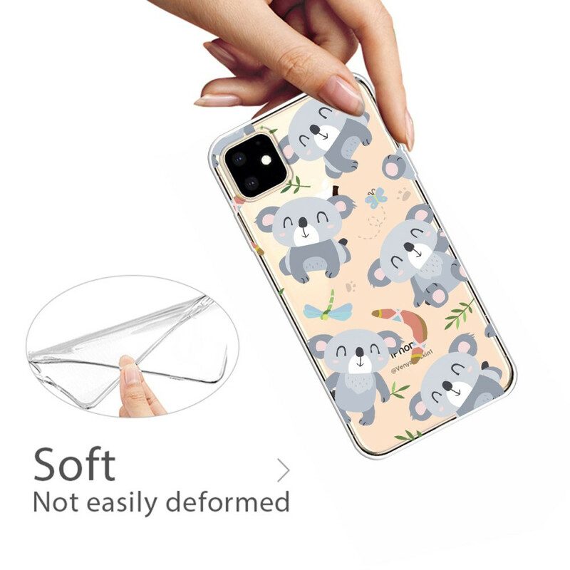 Hülle Für iPhone 11 Süße Graue Koalas