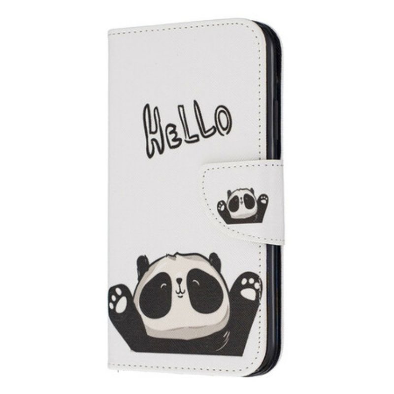 Lederhüllen Für iPhone 11 Hallo Panda