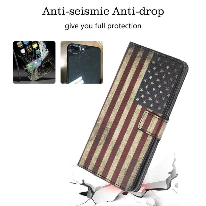 Lederhüllen Für iPhone 11 Us Flagge