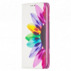 Schutzhülle Für iPhone 11 Flip Case Aquarellblume