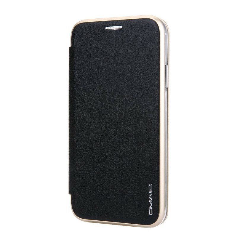 Schutzhülle Für iPhone 11 Flip Case Metallische Kanten Aus Kunstleder