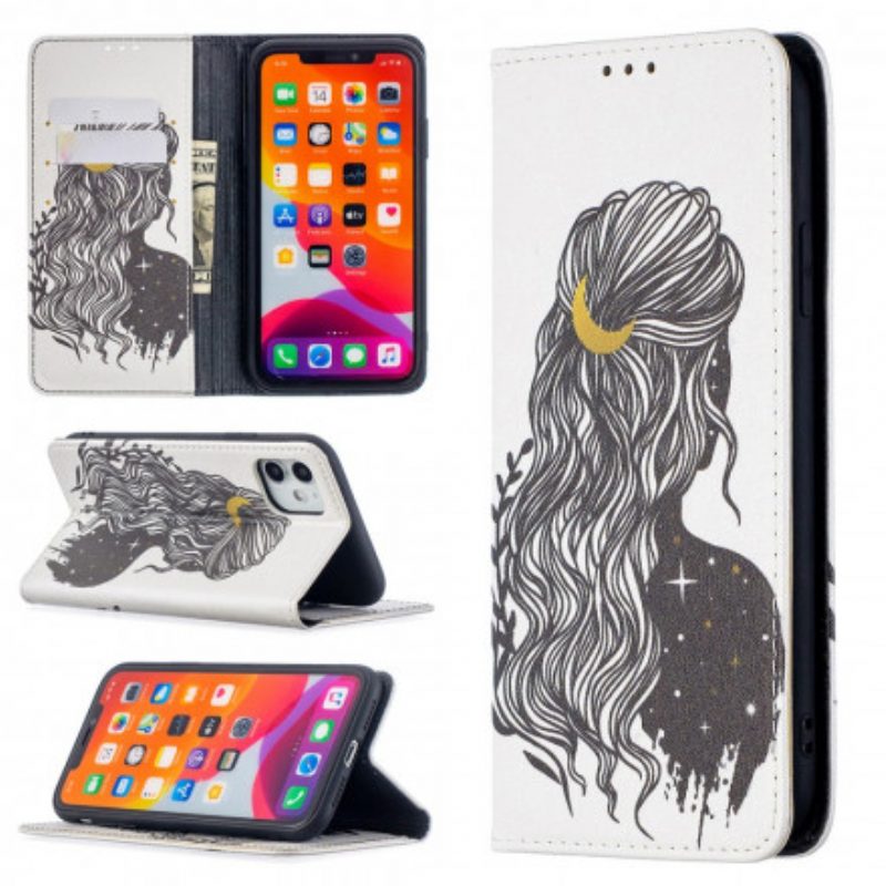 Schutzhülle Für iPhone 11 Flip Case Schöne Haare