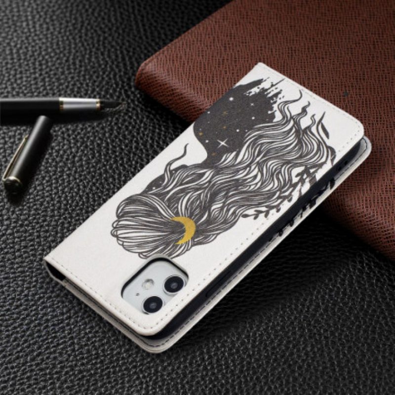 Schutzhülle Für iPhone 11 Flip Case Schöne Haare