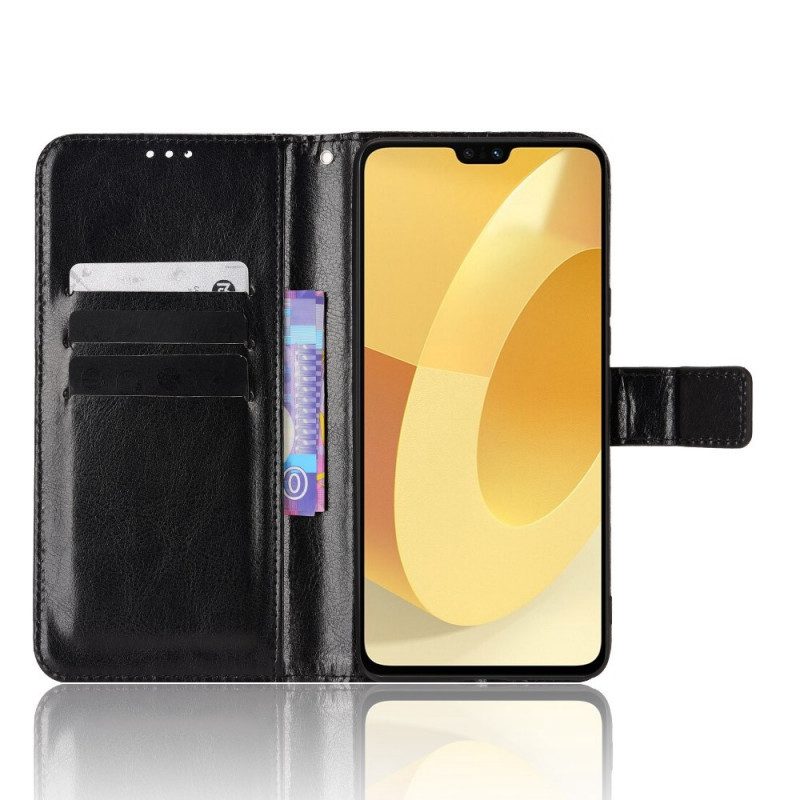 Flip Case Für Vivo V23 5G Auffälliges Kunstleder