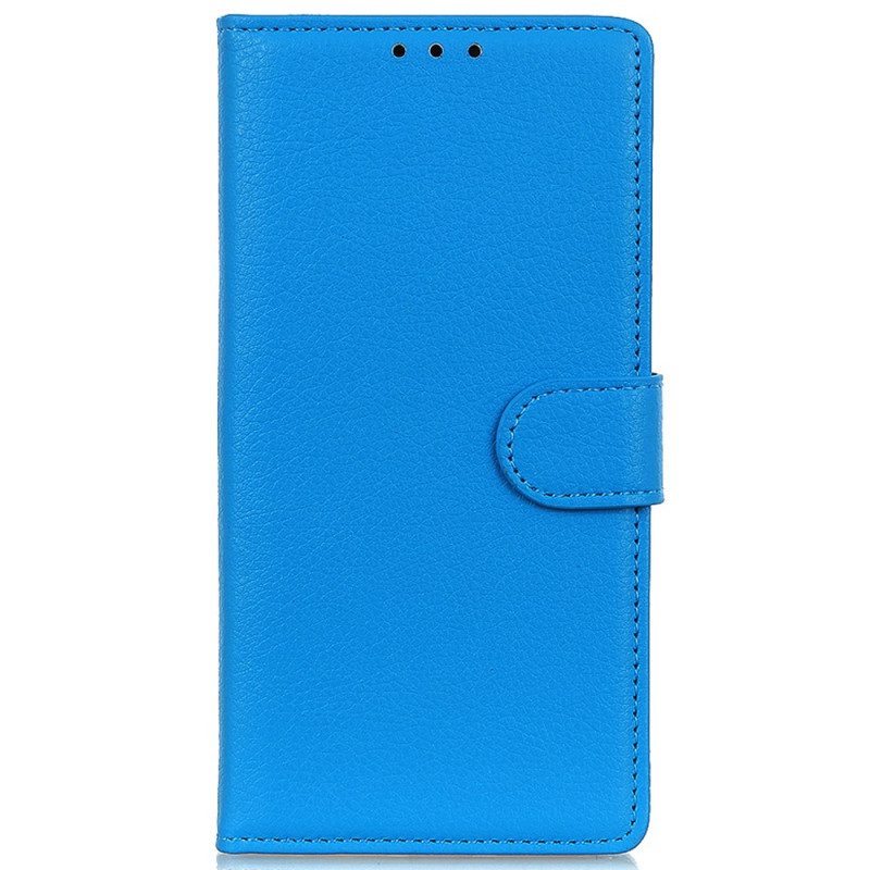 Flip Case Für Vivo V23 5G Traditionelles Kunstleder