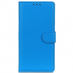 Flip Case Für Vivo V23 5G Traditionelles Kunstleder