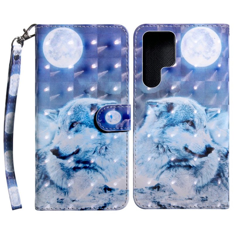 Flip Case Für Samsung Galaxy S22 Ultra 5G Gerald Der Wolf