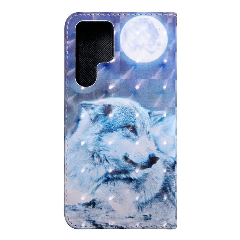 Flip Case Für Samsung Galaxy S22 Ultra 5G Gerald Der Wolf