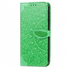 Flip Case Für Samsung Galaxy S22 Ultra 5G Stammesblätter