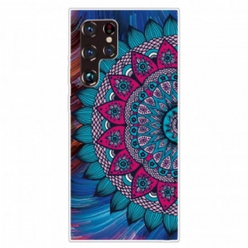 Handyhülle Für Samsung Galaxy S22 Ultra 5G Buntes Mandala