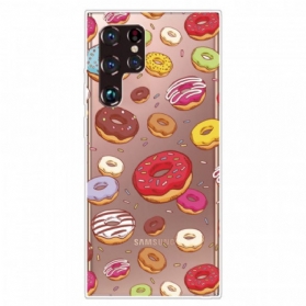 Handyhülle Für Samsung Galaxy S22 Ultra 5G Ich Liebe Donuts