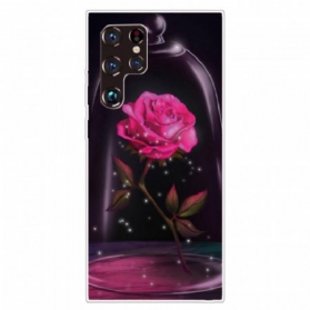 Handyhülle Für Samsung Galaxy S22 Ultra 5G Magisches Rosa