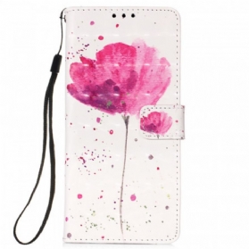 Hülle Flip Case Für Samsung Galaxy S22 Ultra 5G Aquarellmohn