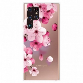 Hülle Für Samsung Galaxy S22 Ultra 5G Kleine Rosa Blumen