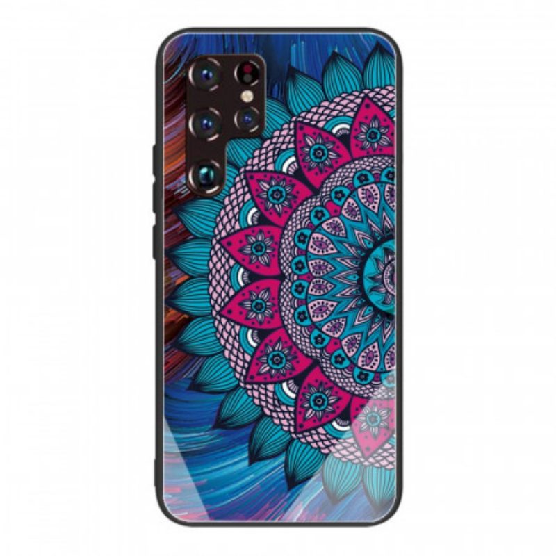 Hülle Für Samsung Galaxy S22 Ultra 5G Mandala-gehärtetes Glas