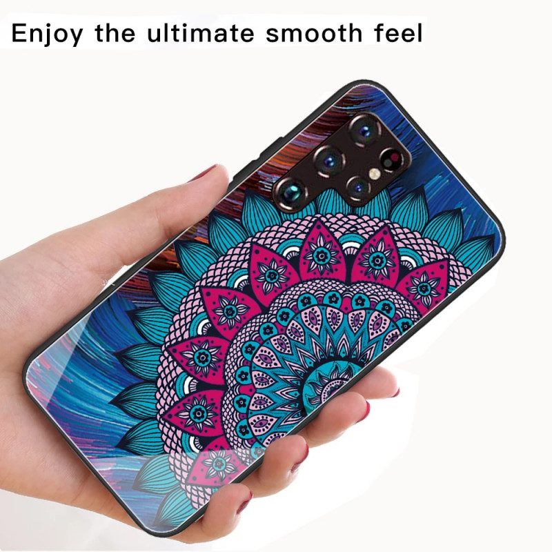 Hülle Für Samsung Galaxy S22 Ultra 5G Mandala-gehärtetes Glas