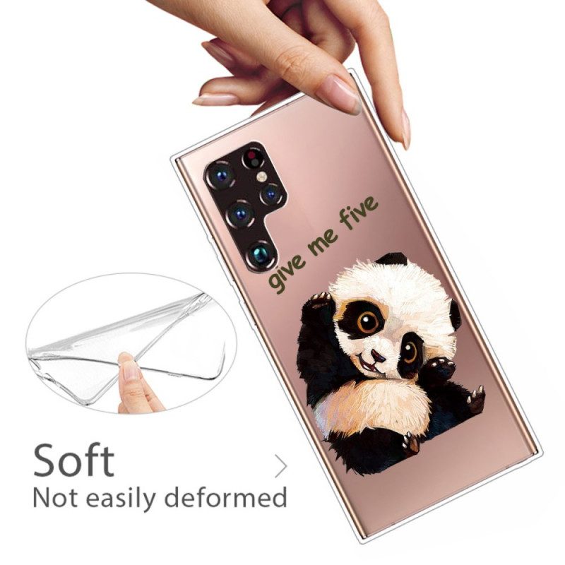 Hülle Für Samsung Galaxy S22 Ultra 5G Panda. Gib Mir Fünf