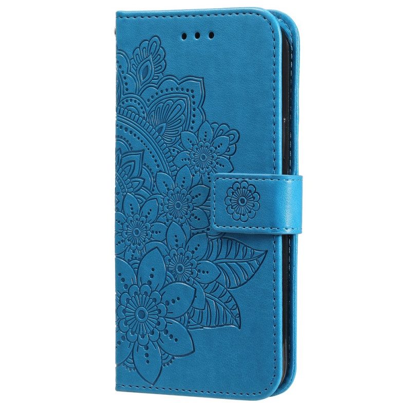 Lederhüllen Für Samsung Galaxy S22 Ultra 5G Blumen-mandala