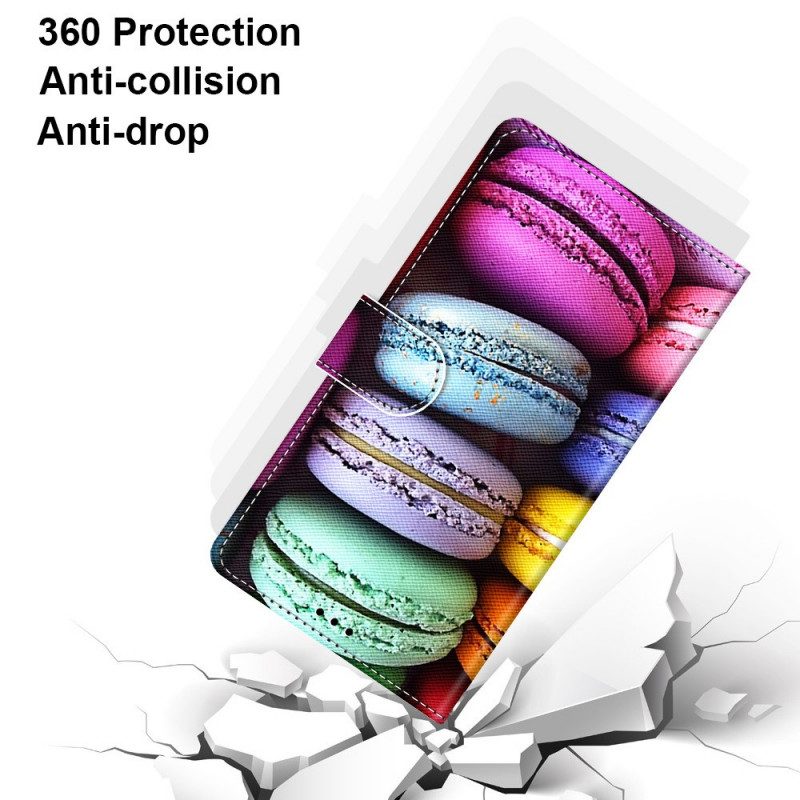 Lederhüllen Für Samsung Galaxy S22 Ultra 5G Macarons