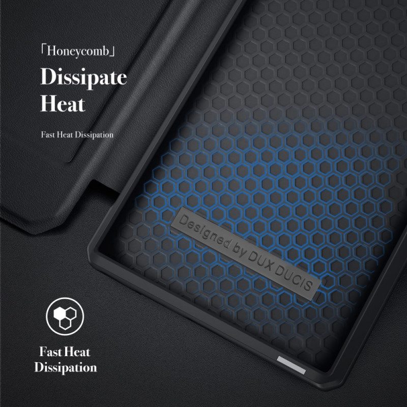 Schutzhülle Für Samsung Galaxy S22 Ultra 5G Flip Case Haut X-serie Dux Ducis