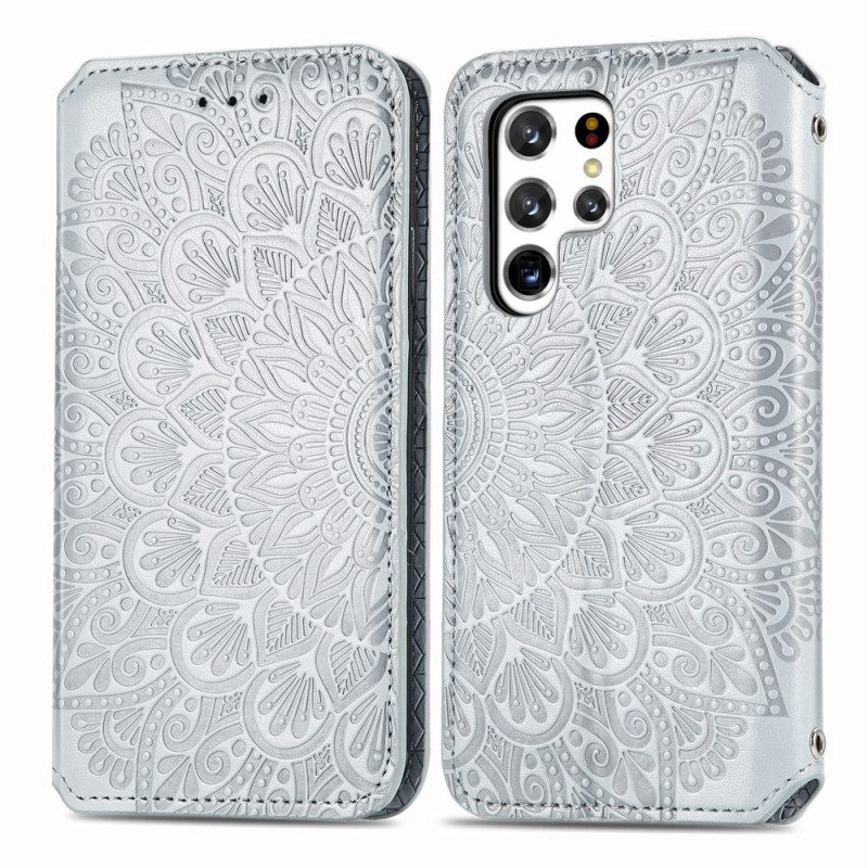 Schutzhülle Für Samsung Galaxy S22 Ultra 5G Flip Case Mandala