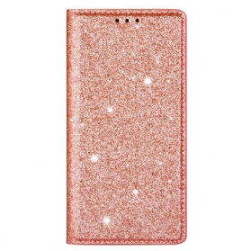 Schutzhülle Für Samsung Galaxy S22 Ultra 5G Flip Case Pailletten-stil