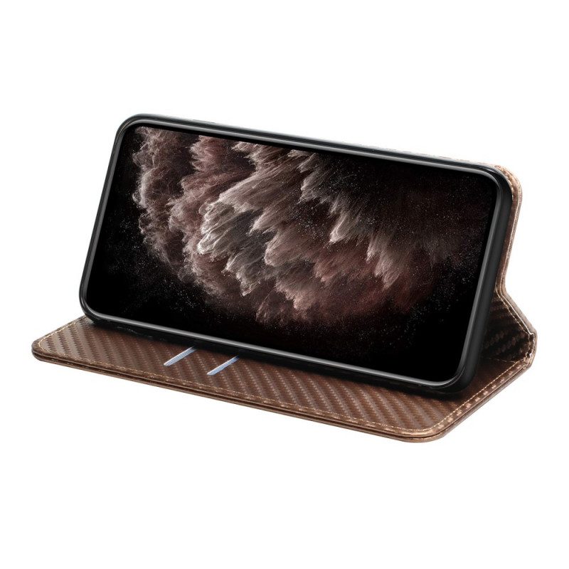 Schutzhülle Für Samsung Galaxy S22 Ultra 5G Mit Kordel Flip Case Kohlefaserarmband