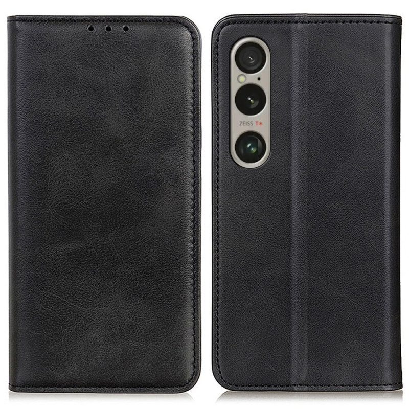 Flip Case Sony Xperia 1 Vi Handyhülle Spaltleder