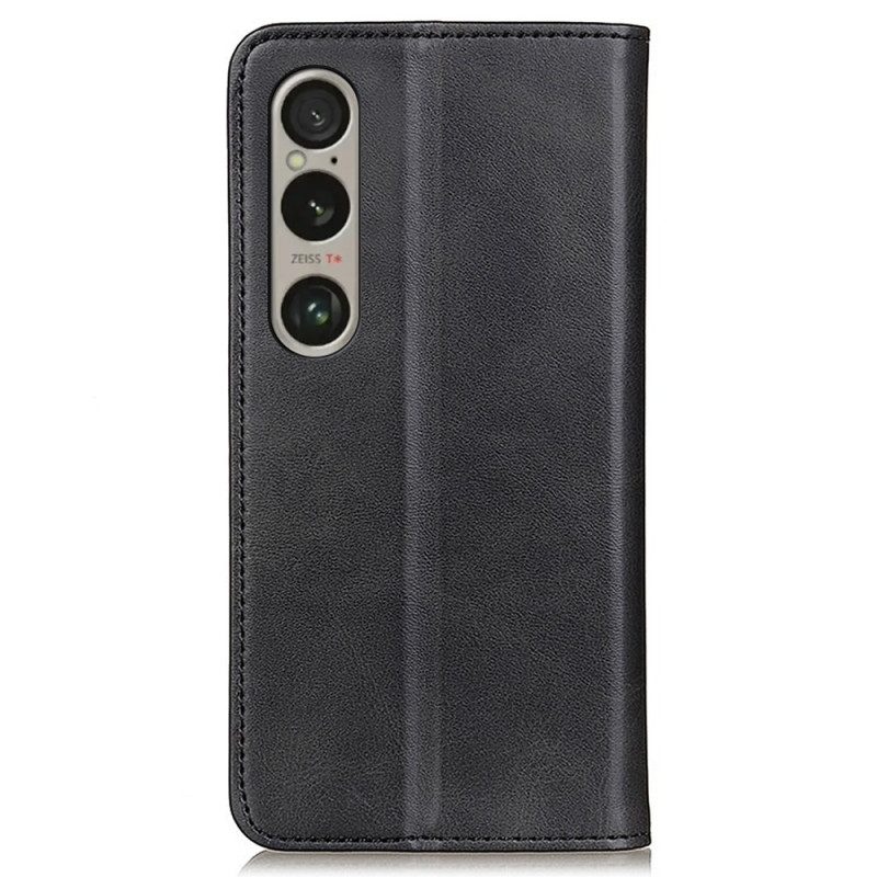 Flip Case Sony Xperia 1 Vi Handyhülle Spaltleder