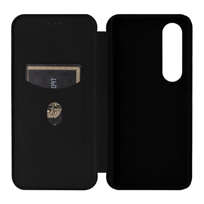 Flip Case Sony Xperia 1 Vi Kohlefaser