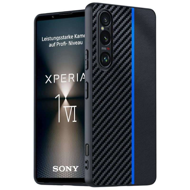 Hülle Sony Xperia 1 Vi Kohlefaser-stil