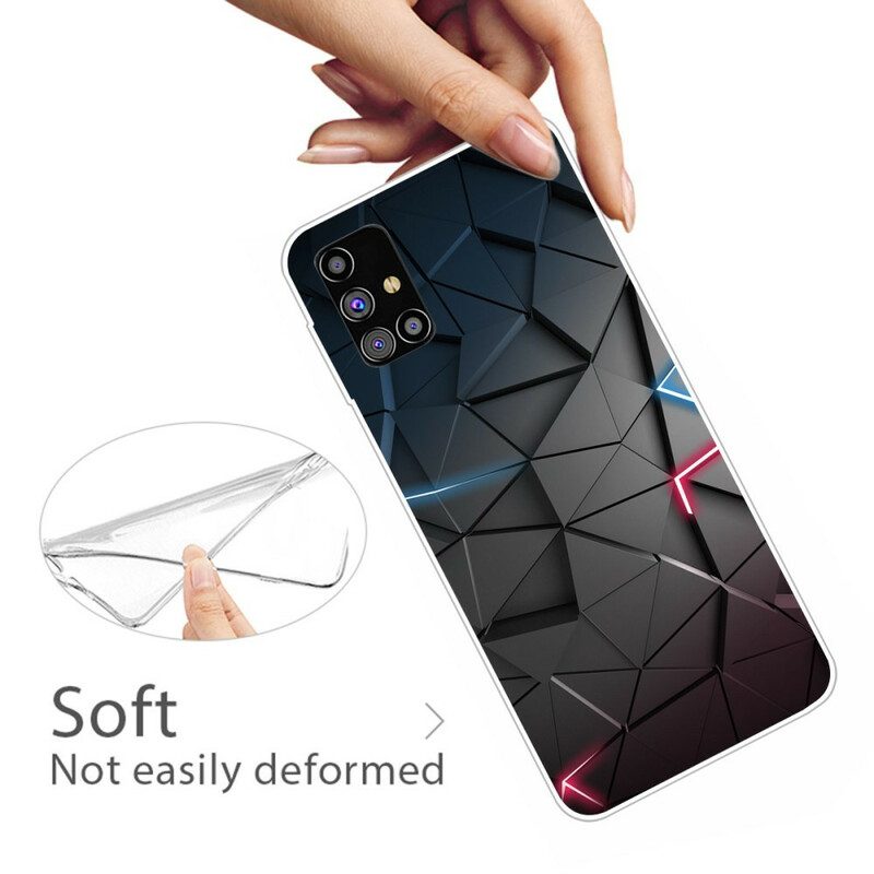 Handyhülle Für Samsung Galaxy M51 Flexible Geometrie