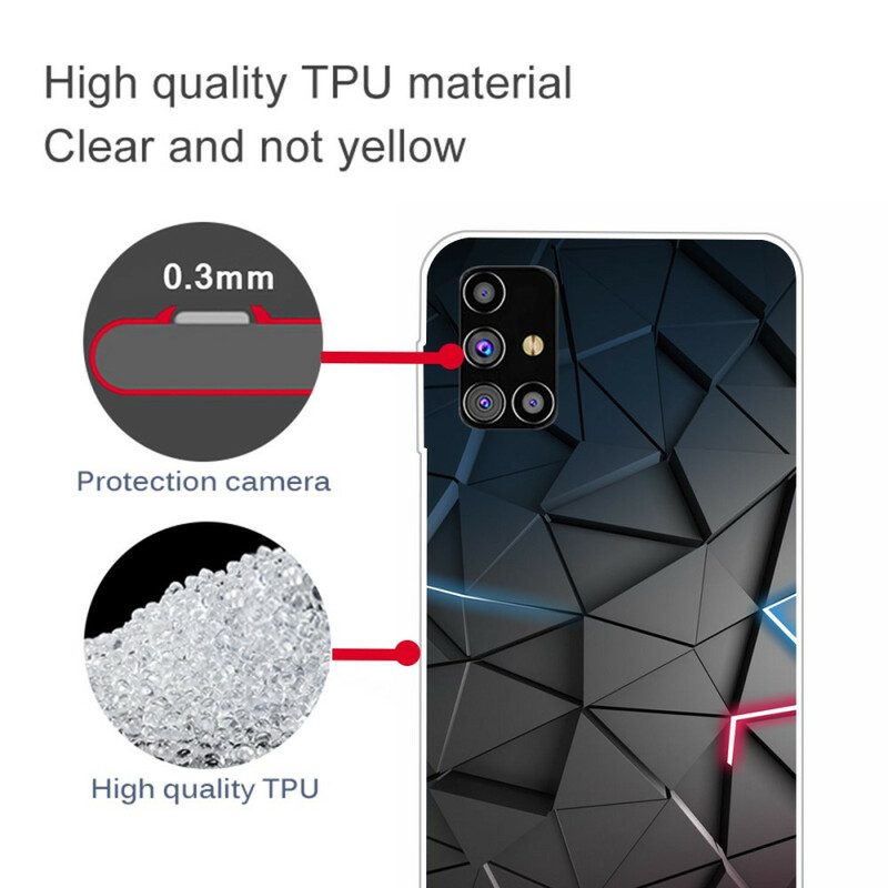 Handyhülle Für Samsung Galaxy M51 Flexible Geometrie