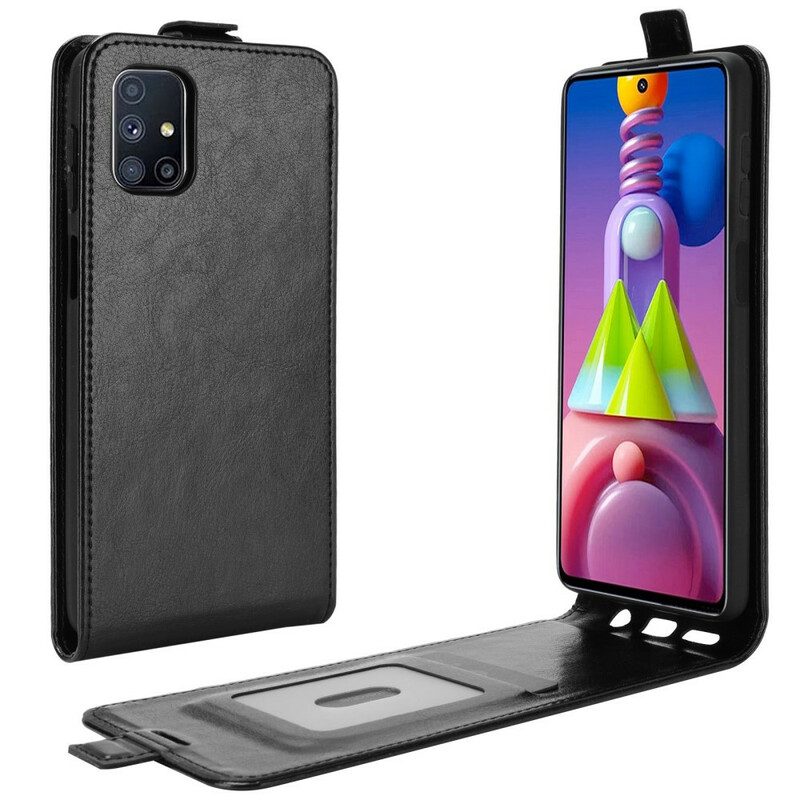 Lederhüllen Für Samsung Galaxy M51 Flip Case Vertikale Klappe In Lederoptik