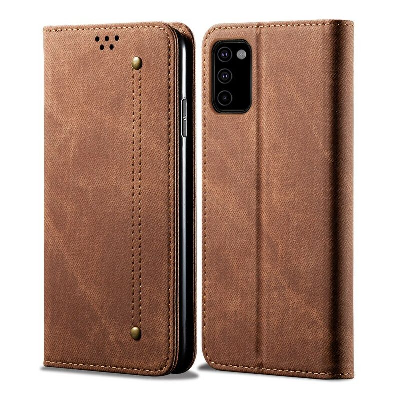 Schutzhülle Für Samsung Galaxy M51 Flip Case Denim-stoff