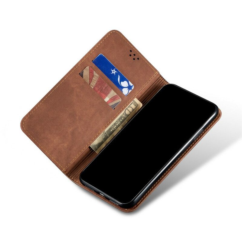 Schutzhülle Für Samsung Galaxy M51 Flip Case Denim-stoff