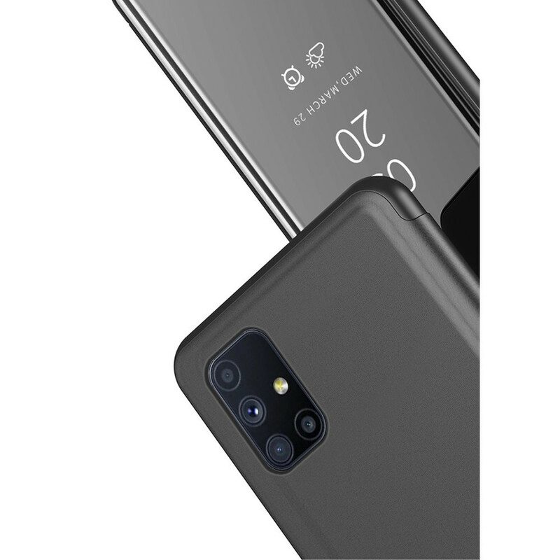 Schutzhülle Für Samsung Galaxy M51 Spiegel Und Kunstleder