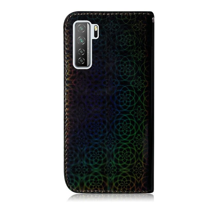 Flip Case Für Huawei P40 Lite 5G Pure Farbe